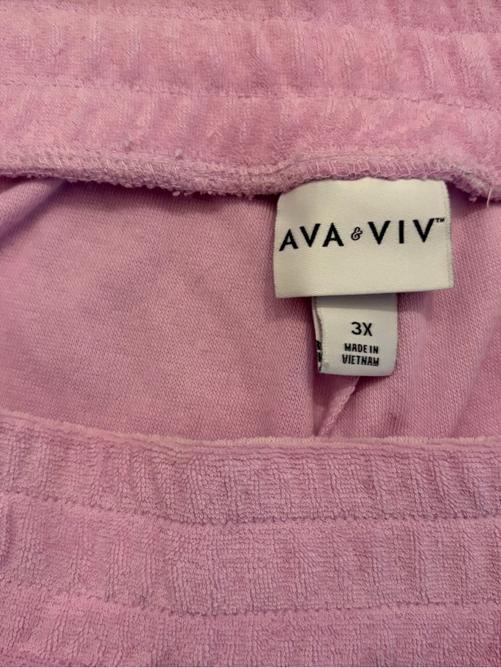 Ava & Viv Pastel Pink Terry Knit Shorts